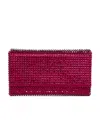 Amina Muaddi Super Amini Paloma Clutch In Red