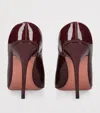Amina Muaddi Patent Leather Anok Mules 105