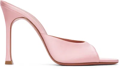 Amina Muaddi Pink Alexa Slipper 105 Heeled Sandals