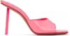 Amina Muaddi Pink Laura Heeled Sandals In Bubble