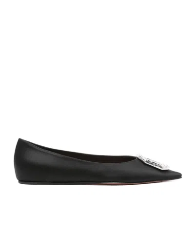 AMINA MUADDI POINTED FLAT SHOES