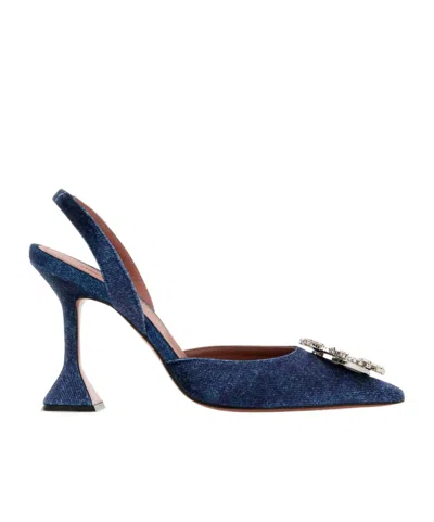 AMINA MUADDI POINTED HIGH HEEL SANDALS