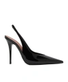 Amina Muaddi 105mm Anok Slingback Pointed Pumps In Black