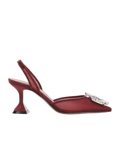 AMINA MUADDI POINTED HIGH-HEELED SANDALS