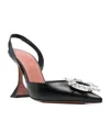 Amina Muaddi Rosie Crystal-embellished Satin Slingback Pumps In Multicolor