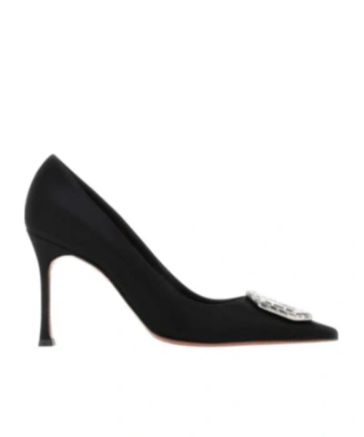 Amina Muaddi Pointed High Heels In Black