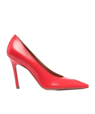 Amina Muaddi Pointed High Heels In Red