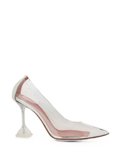 Amina Muaddi Pointed-toe Pumps In Transparent