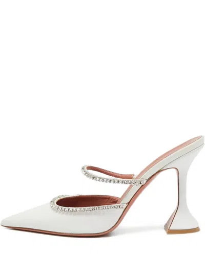 Pre-owned Amina Muaddi  Rhinestone-embellished Mules