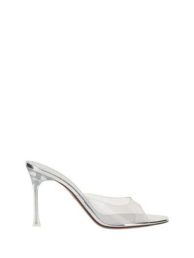 Amina Muaddi Alexa Glass Slipper Pvc Transparent 95 M