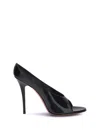 Amina Muaddi Anok Slipper 105 Patent Black 105 Mm Sm In Black