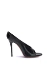 Amina Muaddi Anok Slipper 105 Patent Black 105 Mm Sm In Black
