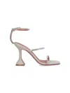 Amina Muaddi Gilda Crystal-embellished Sandals In Beige