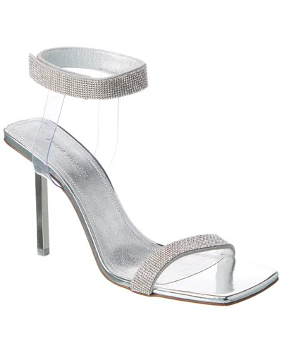 Amina Muaddi Rih 95mm Crystal-embellished Sandals In Silver