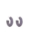 Amina Muaddi Ring Earring In Gray