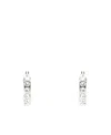 Amina Muaddi Ring Earring In White