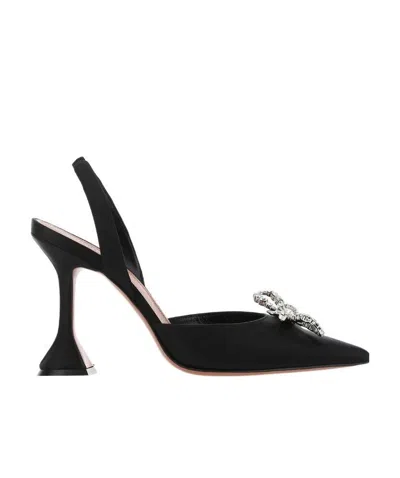 AMINA MUADDI ROSIE 95MM CRYSTAL-EMBELLISHED PUMPS
