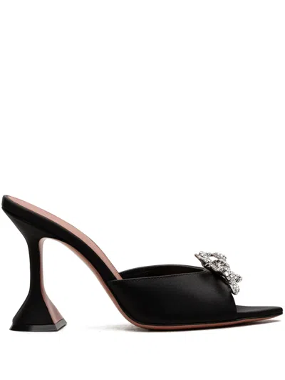 Amina Muaddi Rosie 95mm Crystal-embellished Sandals In Black