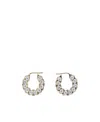Amina Muaddi Crystal Decorated Ring Earrings In Multicolor
