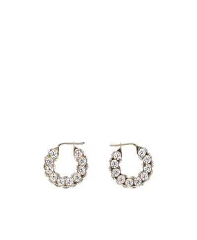 AMINA MUADDI ROUND EARRINGS