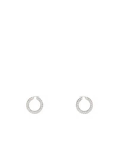 AMINA MUADDI ROUND EARRINGS