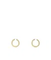 Amina Muaddi Large Jah Earrings In Yellow