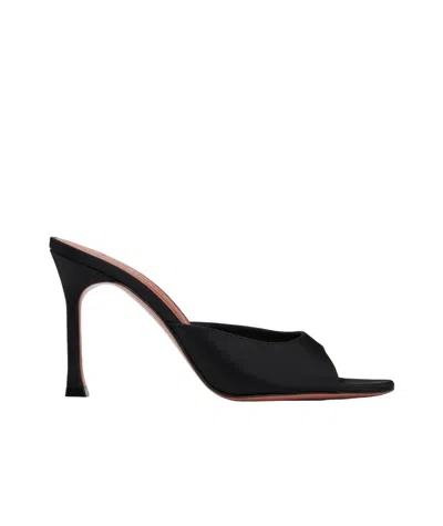 AMINA MUADDI ROUND-HEADED HIGH-HEELED SANDALS