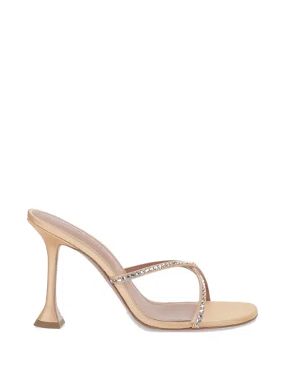 Amina Muaddi Sally Crystal-embellished Sandals In Black
