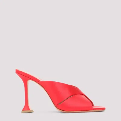 Amina Muaddi Salma Slipper 95 In Red