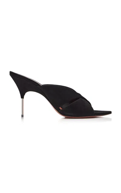 AMINA MUADDI SAMANTHA SUEDE SANDALS