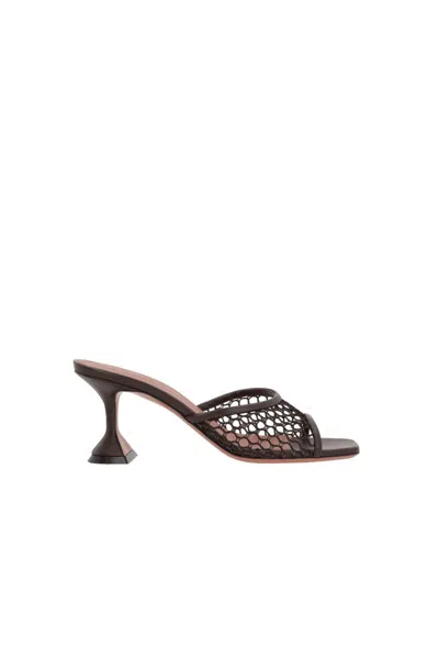 Amina Muaddi Women's Lupita Raffia Mules In Brown