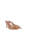 Amina Muaddi 95mm Alexa Mules In Beige