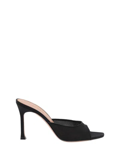 Amina Muaddi Women Alexa Slipper Sandals In Black
