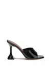 Amina Muaddi Women Patent-leather Lupita Sandals In Black
