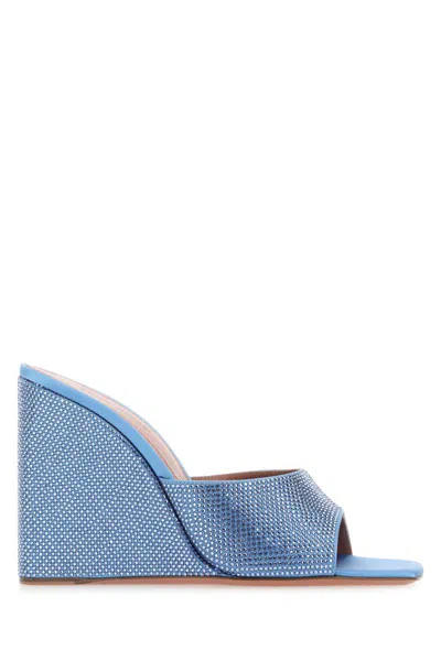 Amina Muaddi Sandals In Blue