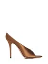 Amina Muaddi Anok Slipper 105 Sandals In Brown