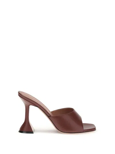 Amina Muaddi Sandals In Brown