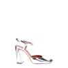 Amina Muaddi Charlotte 95 Leather Mary Jane Pumps