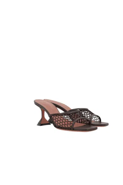 サンダル・ミュール AMINA MUADDI SANDAL (BRIGITTESLIPPER MOCHA) Amina Muaddi Sandals In Mocha | ModeSens