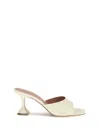 Amina Muaddi Women Lupita Sandals In Metallic