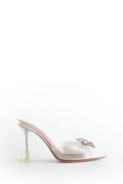 Amina Muaddi Sandals In Silver