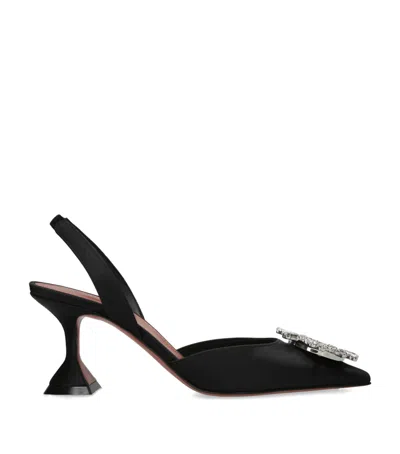 AMINA MUADDI SATIN BEGUM SLINGBACK PUMPS 70