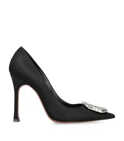 Amina Muaddi Camelia Crystal-embellished 105mm Pumps In Black