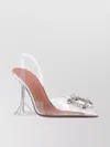 Amina Muaddi Transparent Pvc Rosie Glass Slingbacks 9.5cm