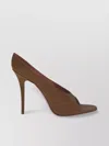 Amina Muaddi Anok Satin Sandals In Brown