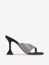 Amina Muaddi Open-toed Square Toed High-heeled Sandals
