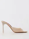 Amina Muaddi Open-toed High-heeled Sandals In Beige