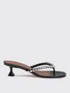 Amina Muaddi Flip-flop High-heeled Sandals In Black