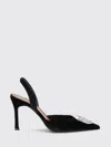Amina Muaddi 90mm Camelia Crystal-embellished Slingback Pumps In Black