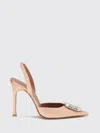Amina Muaddi 105mm Camelia Jewel-embellished Pointed-toe Heeled Sandal In Pink
